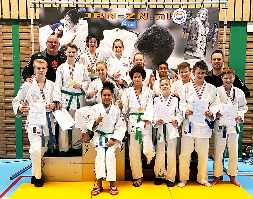 Elf Judoka’s van Team Coolen plaatsen zich voor NK Judo