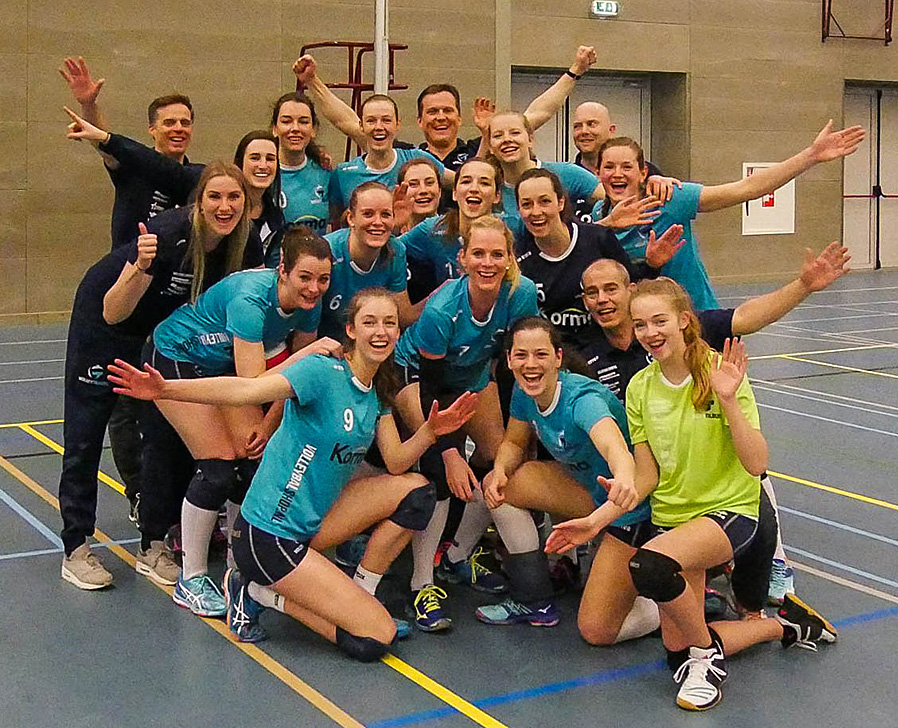 Dames Volley Tilburg weer op de goede weg